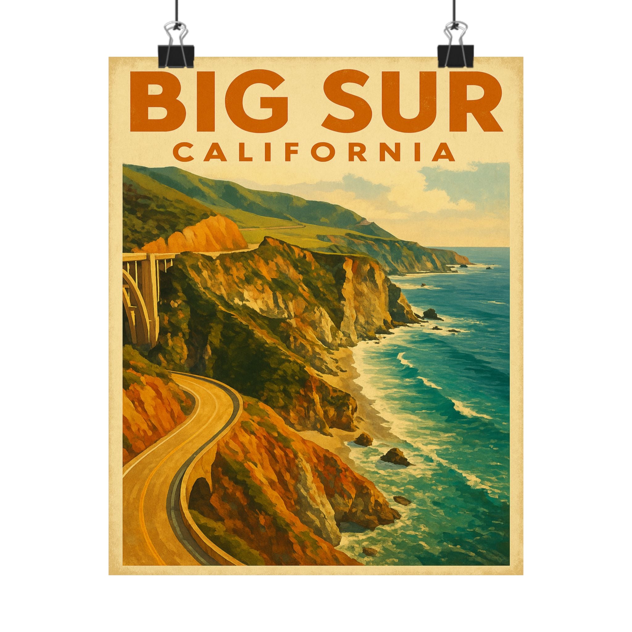 Cityscape Print - Big Sur California