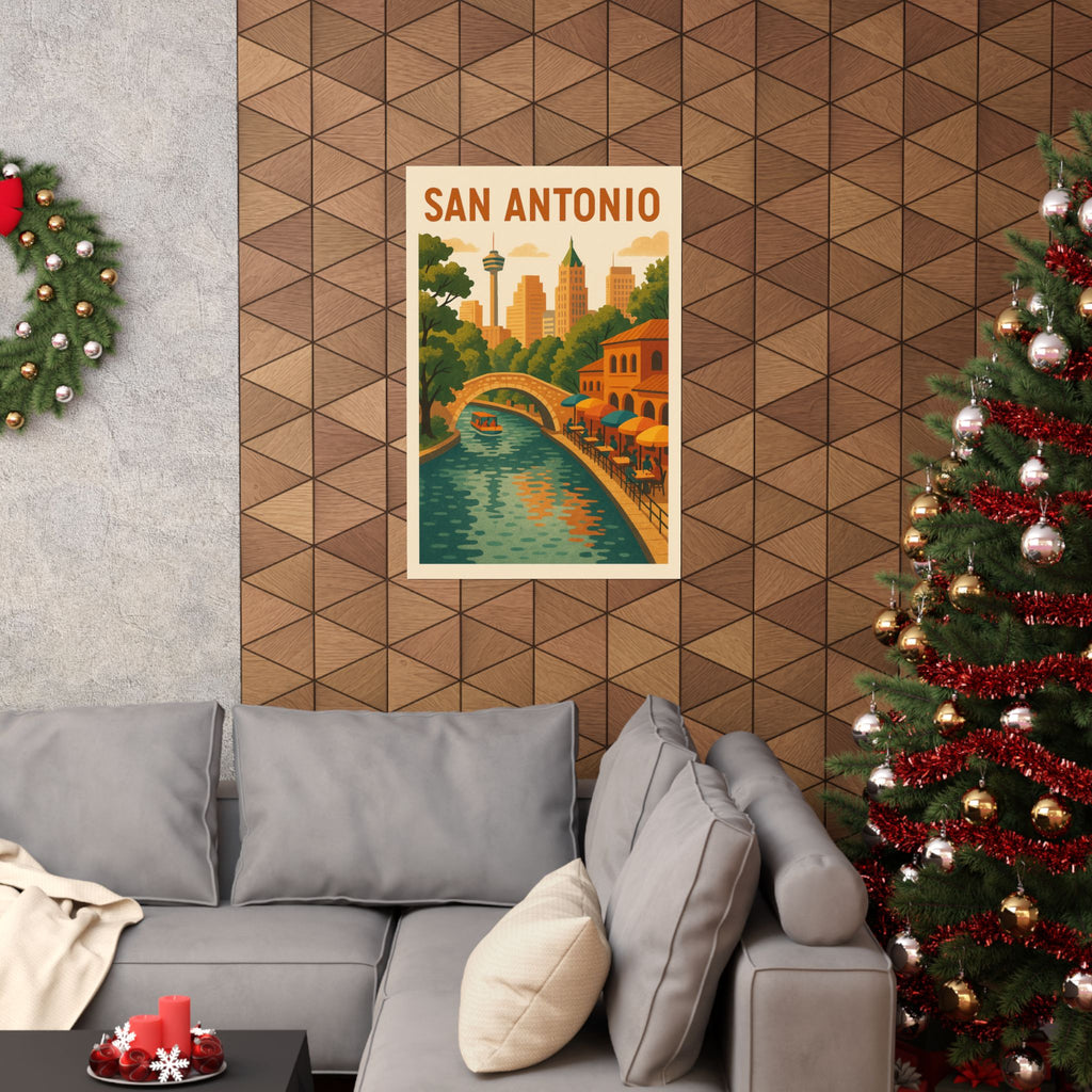 Cityscape Print - San Antonio