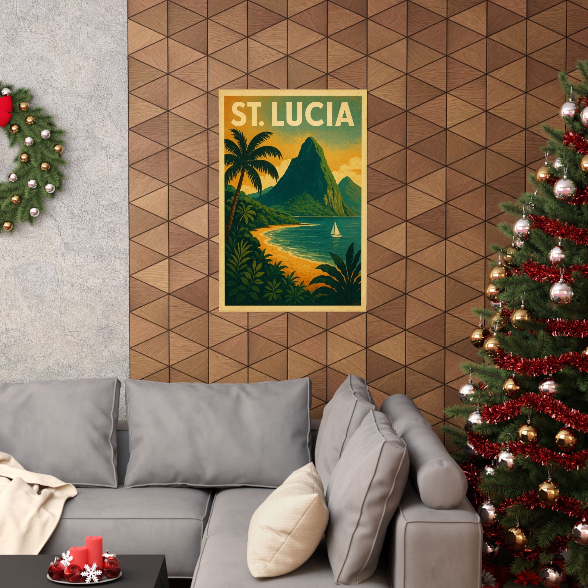 Cityscape Print - St. Lucia