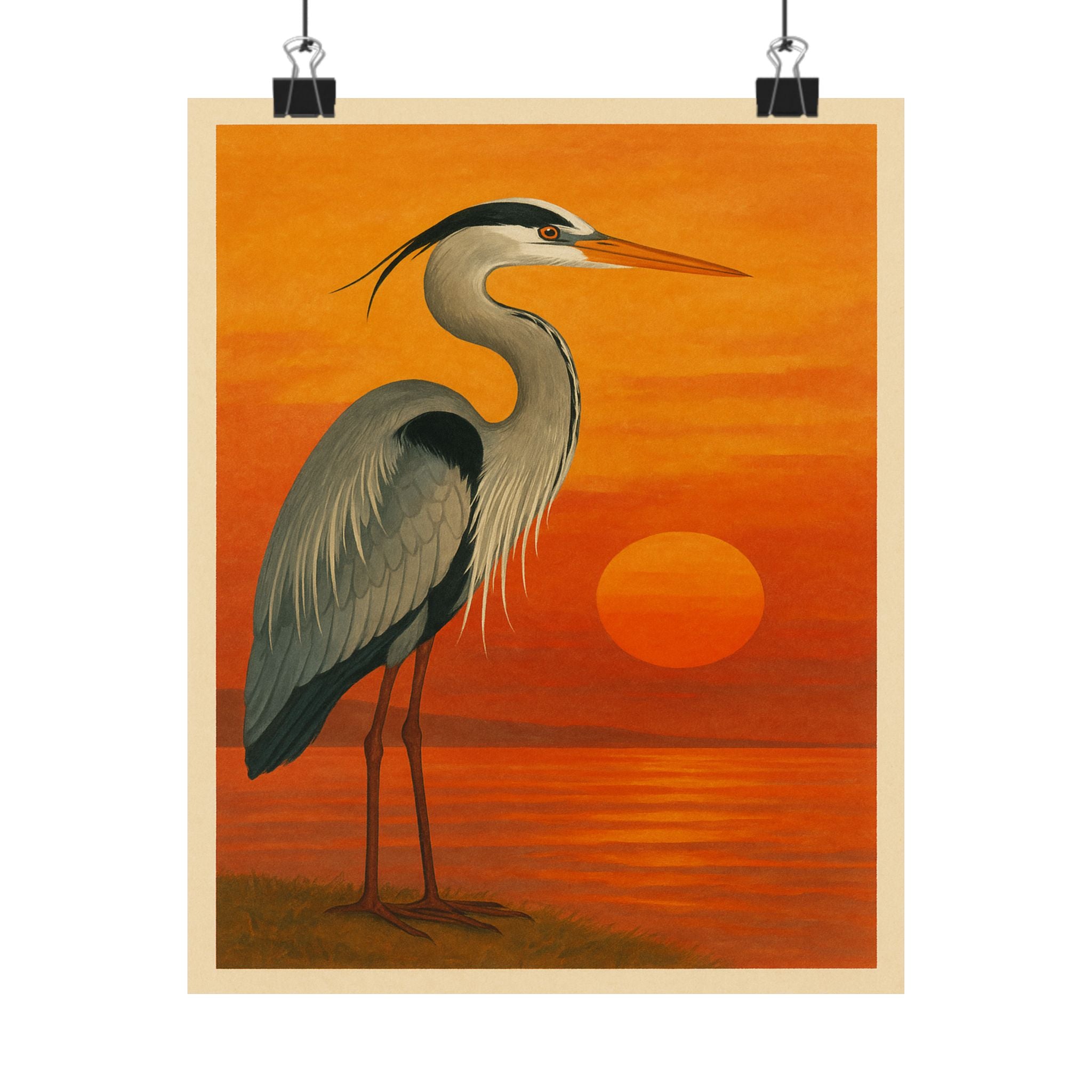 Wildlife Print - Serene Heron
