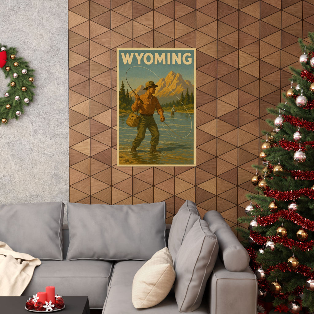 Cityscape Print - Wyoming Fisherman