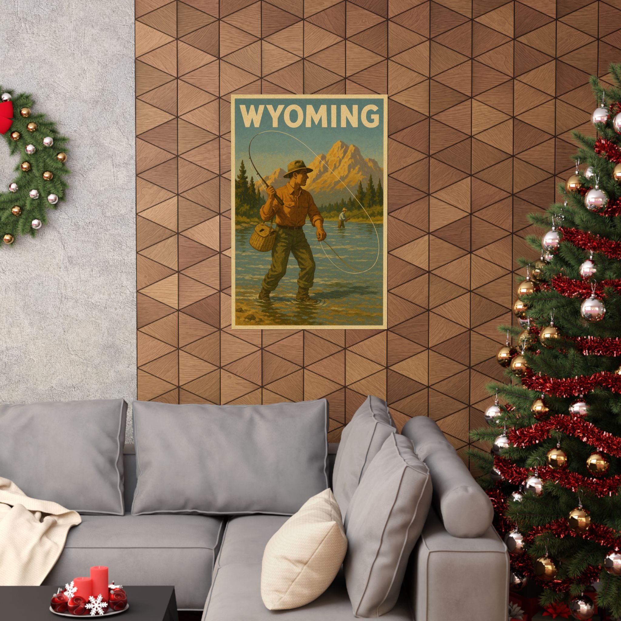 Cityscape Print - Wyoming Fisherman