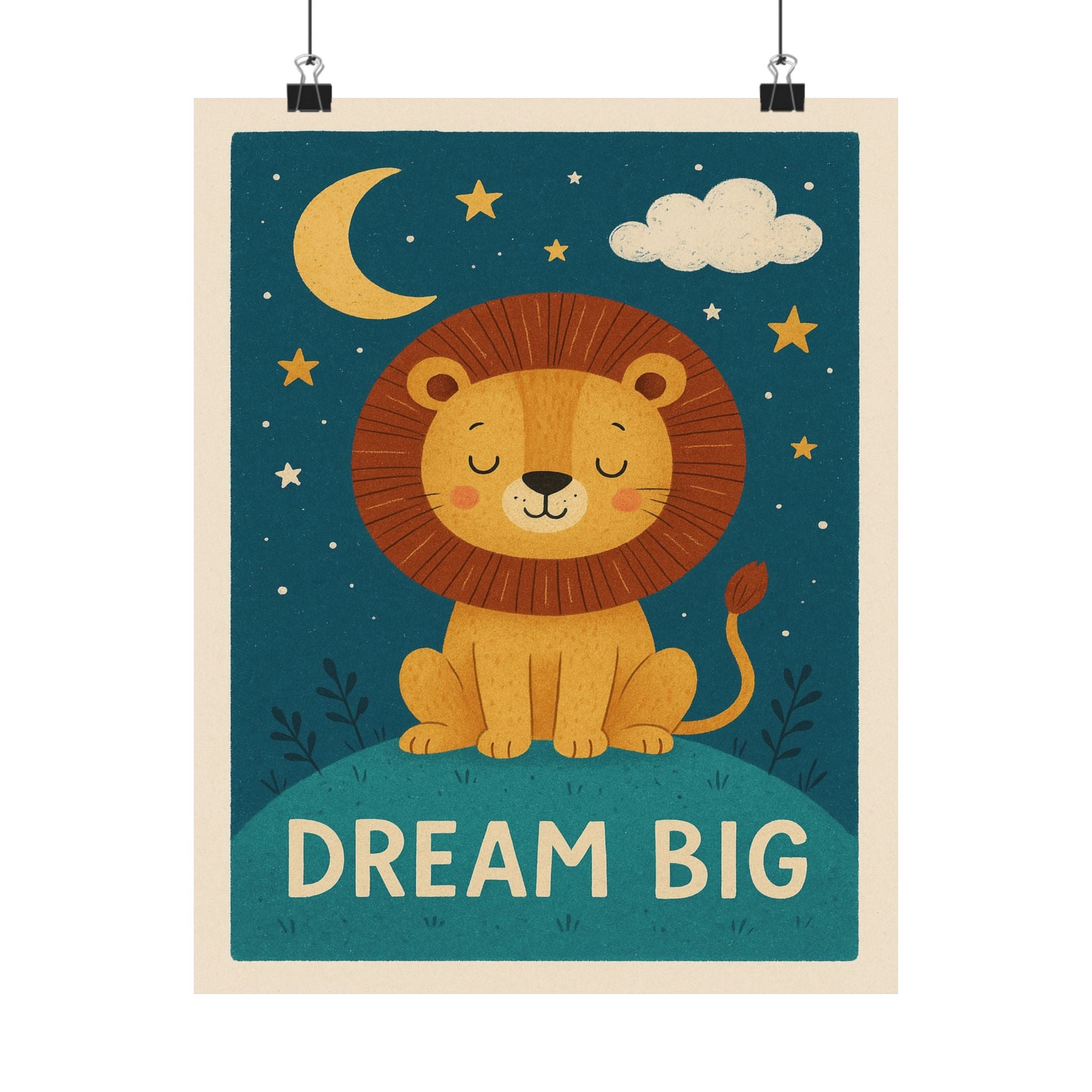 Children's Print - Dream Big Lion