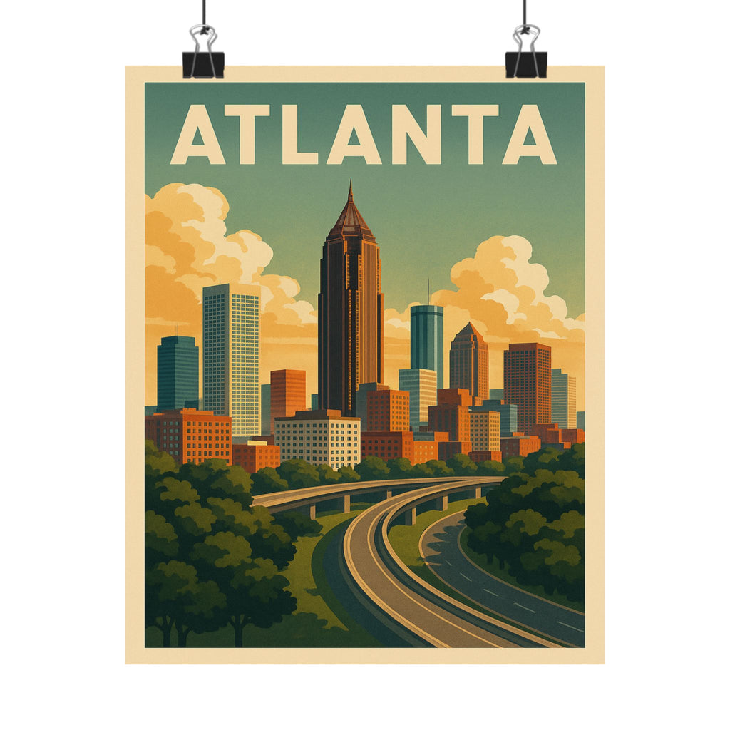 Cityscape Print - Atlanta Georgia