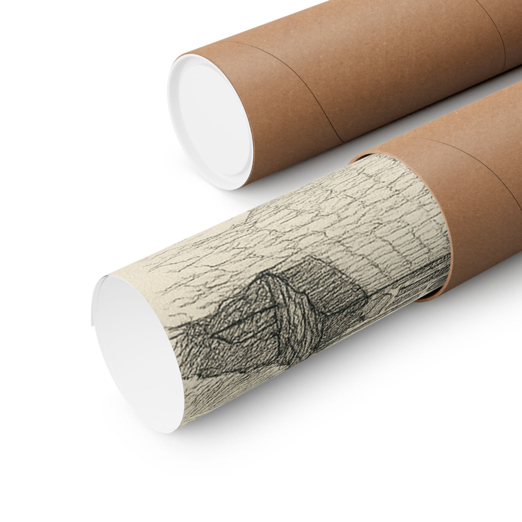 Cityscape Print - Mountain Chapel Sketch