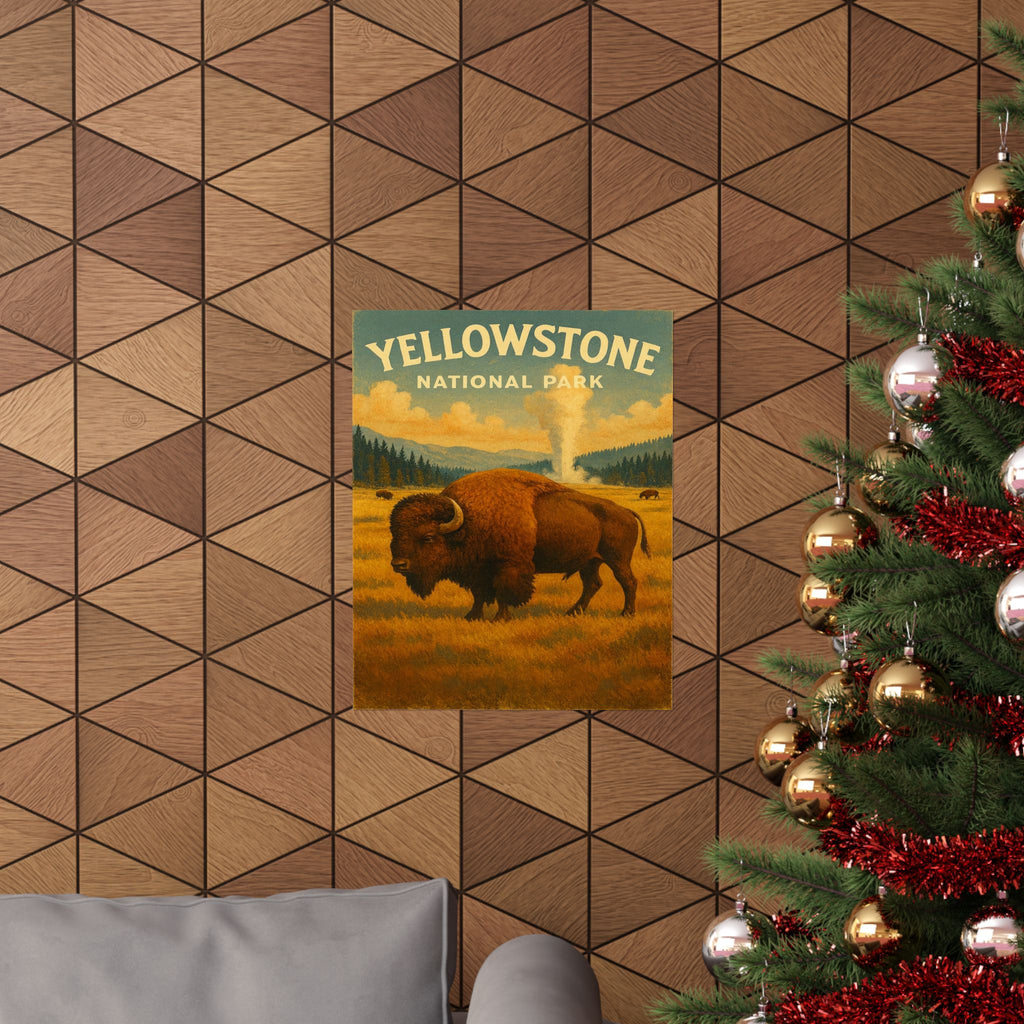 Vertical Print - Yellowstone National Park Bison