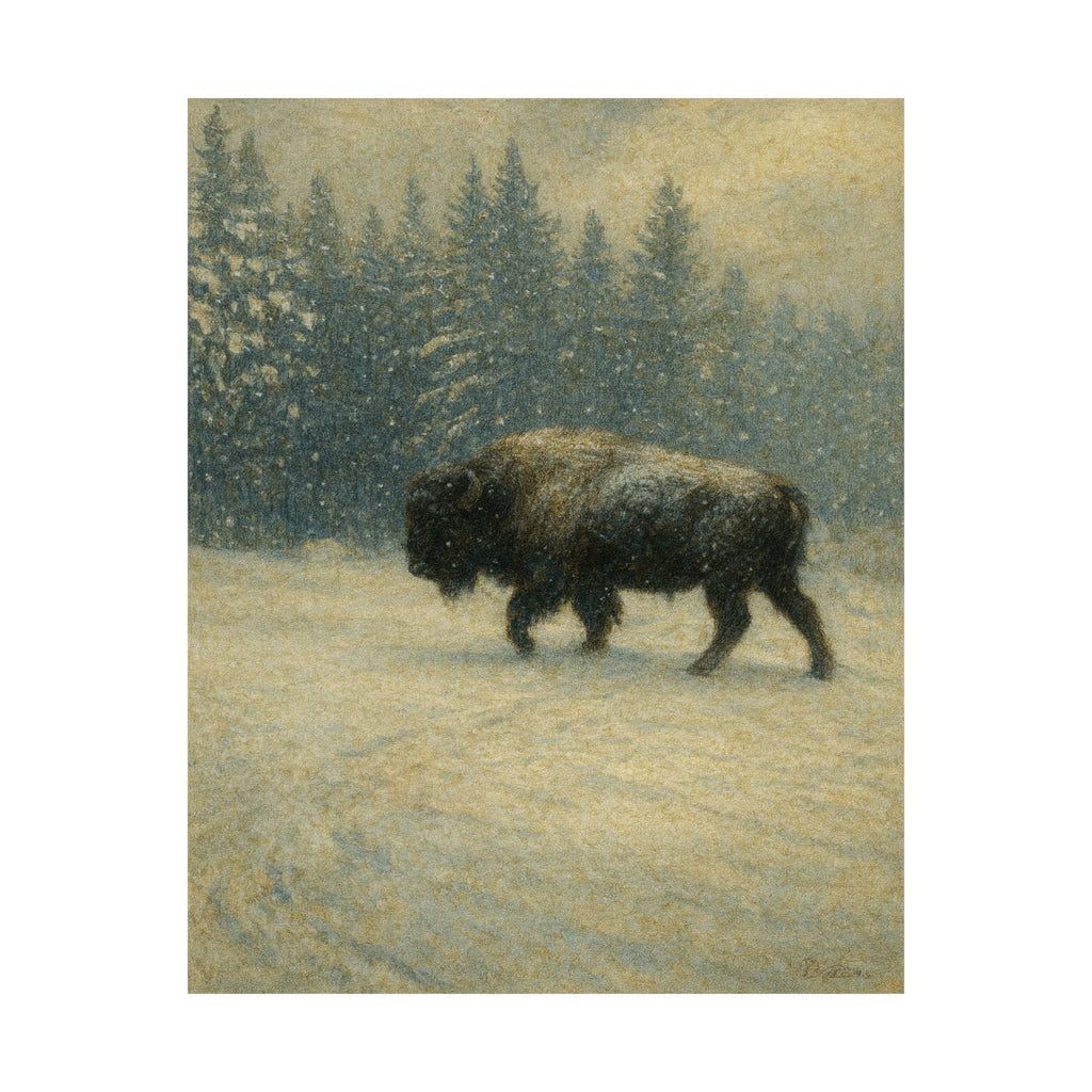 Wildlife Print - Yellowstone Bison