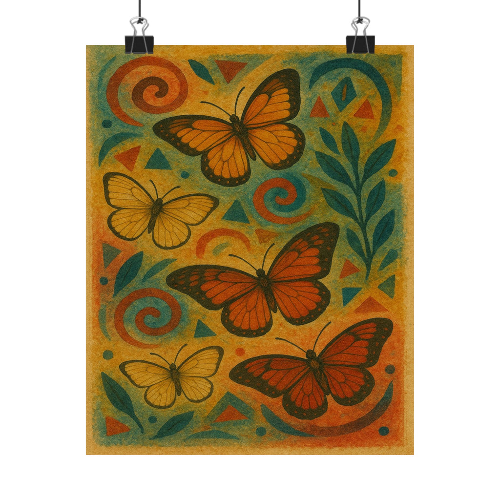 Abstract Print - Butterfly Art