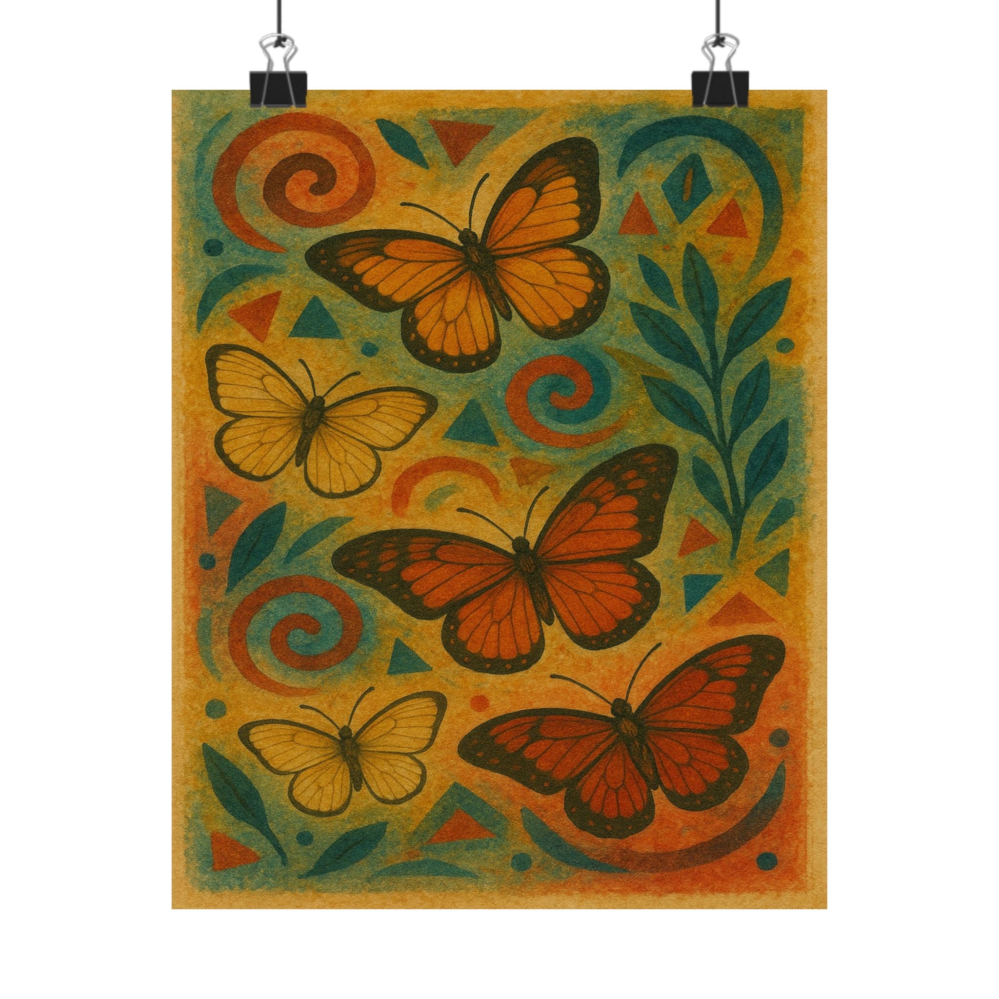 Abstract Print - Butterfly Art
