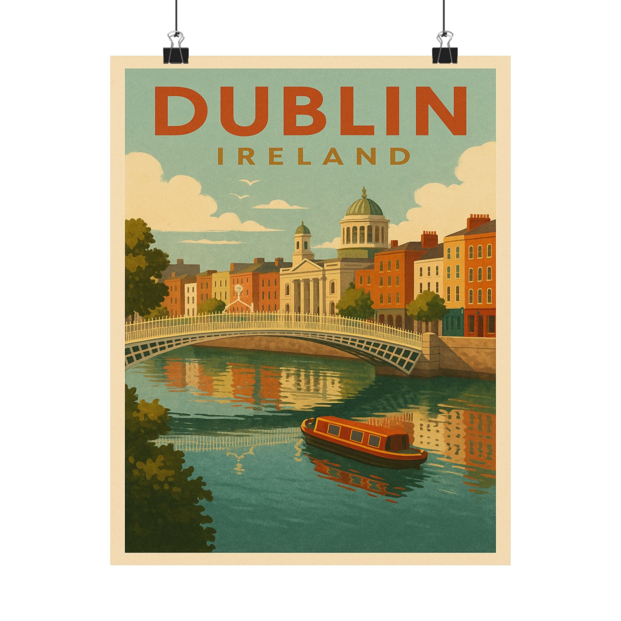 Cityscape Print - Dublin Ireland