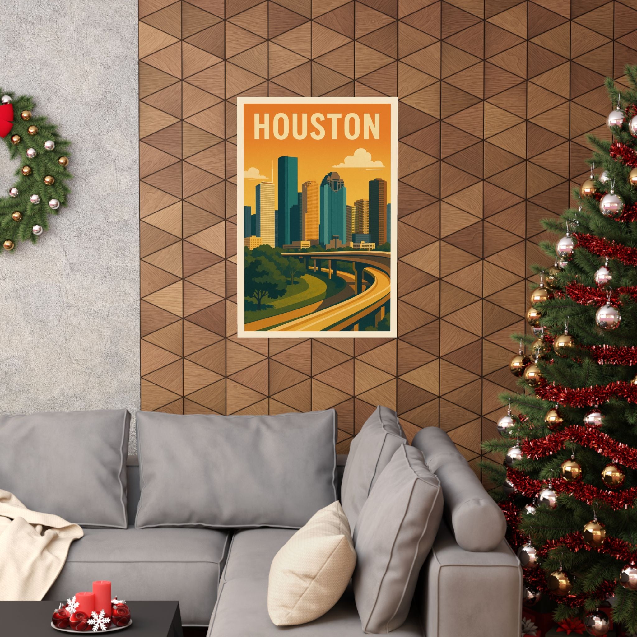 Cityscape Print - Houston Texas