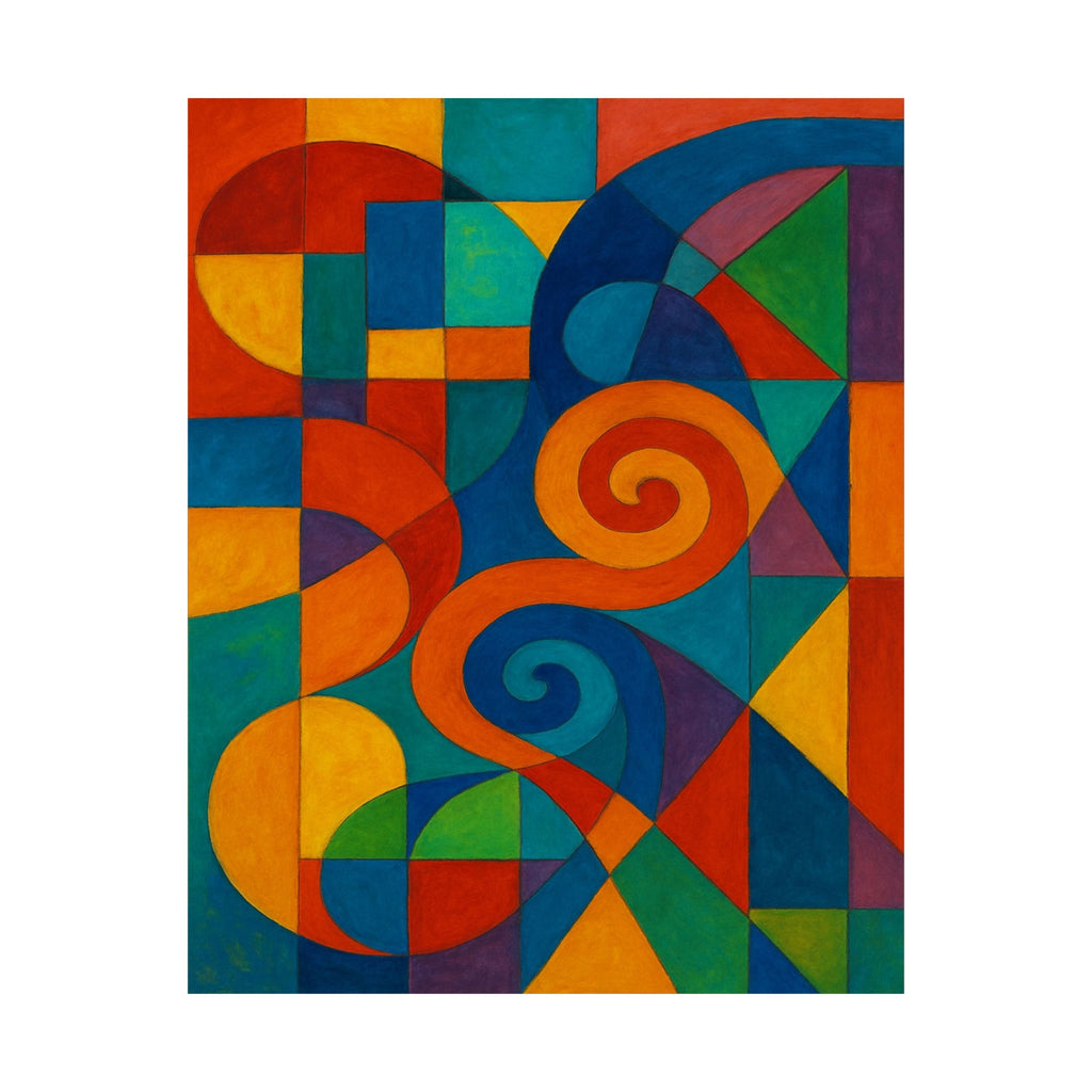 Abstract Print - Colorful Geometric