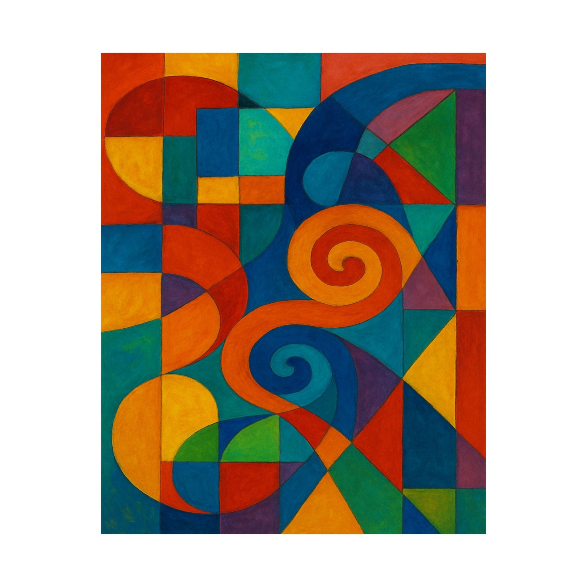 Abstract Print - Colorful Geometric