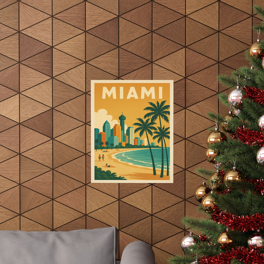 Cityscape Print - Miami Florida