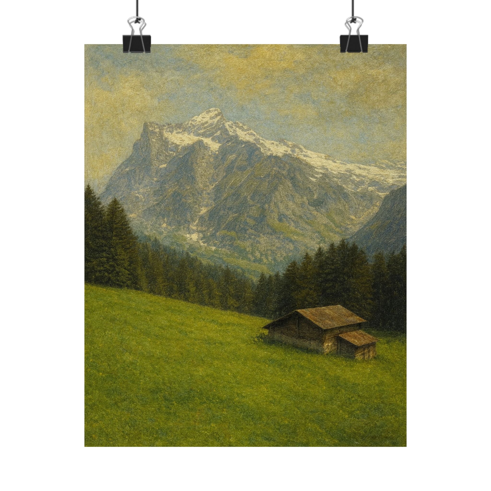 Nature Print - Swiss Mountainside