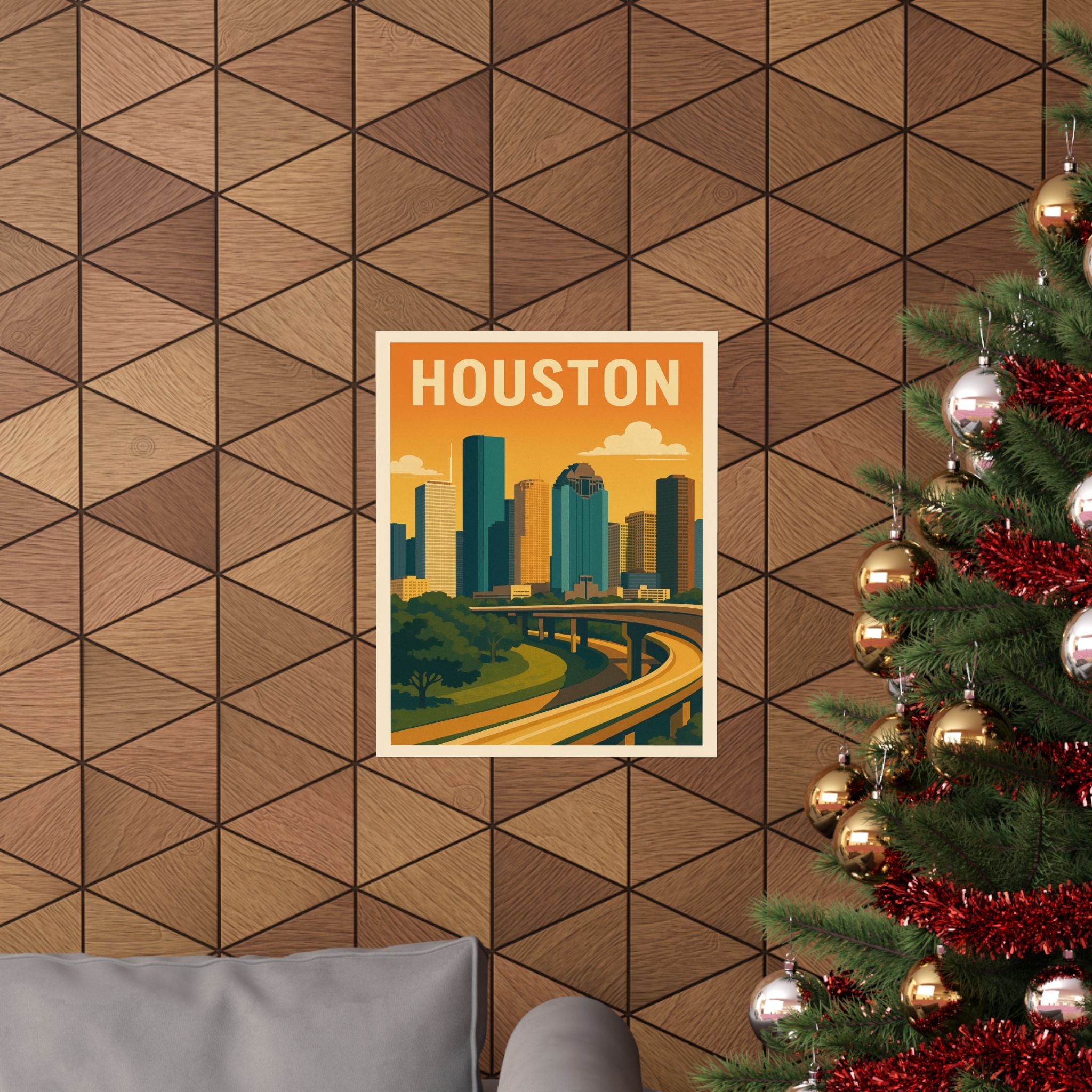 Cityscape Print - Houston Texas