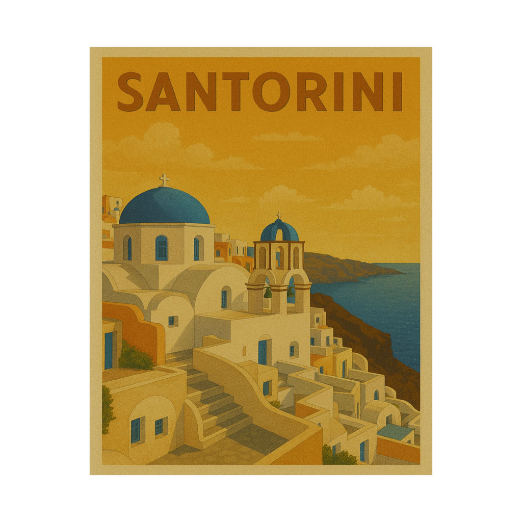 Cityscape Print - Santorini