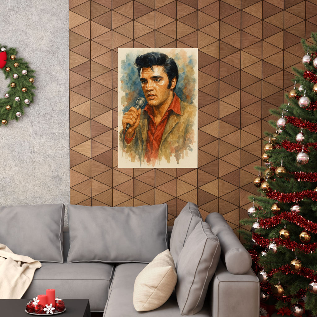 Famous Prints - Elvis Singing