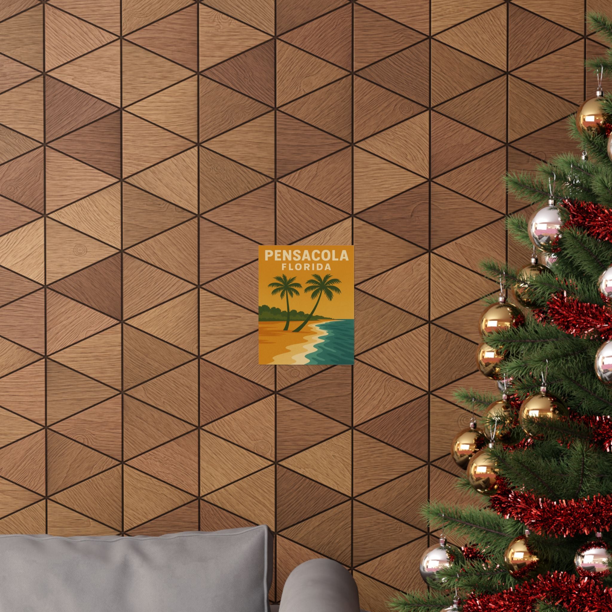 Cityscape Print - Pensacola Florida