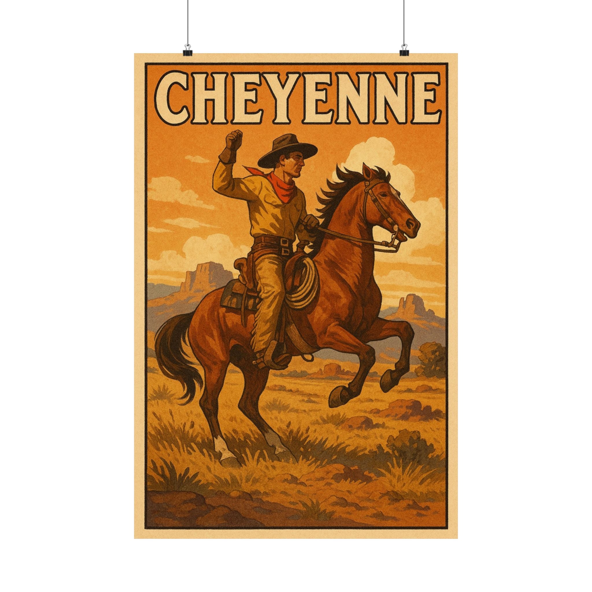 Cityscape Print - Cheyenne