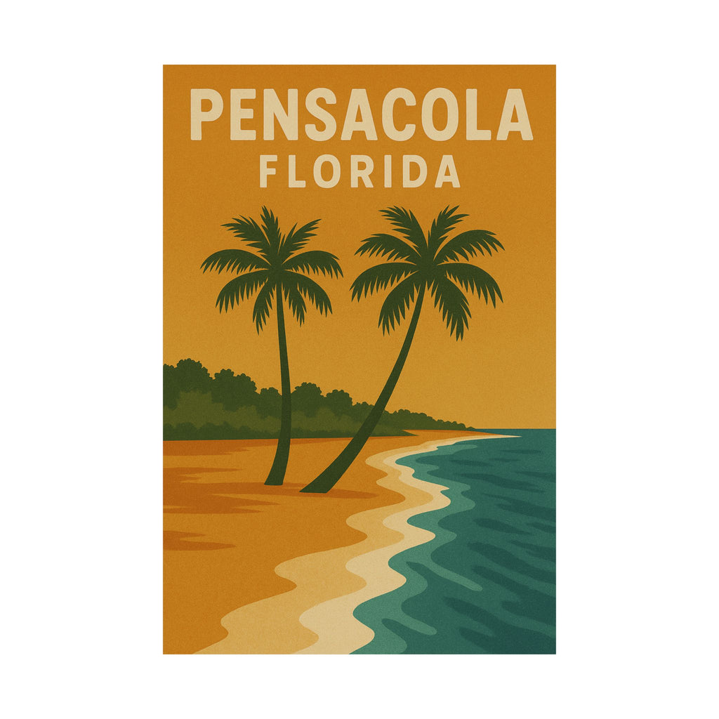Cityscape Print - Pensacola Florida