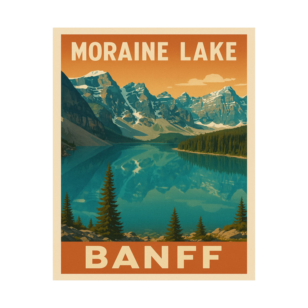 Vertical Print - Banff National Park - Moraine Lake