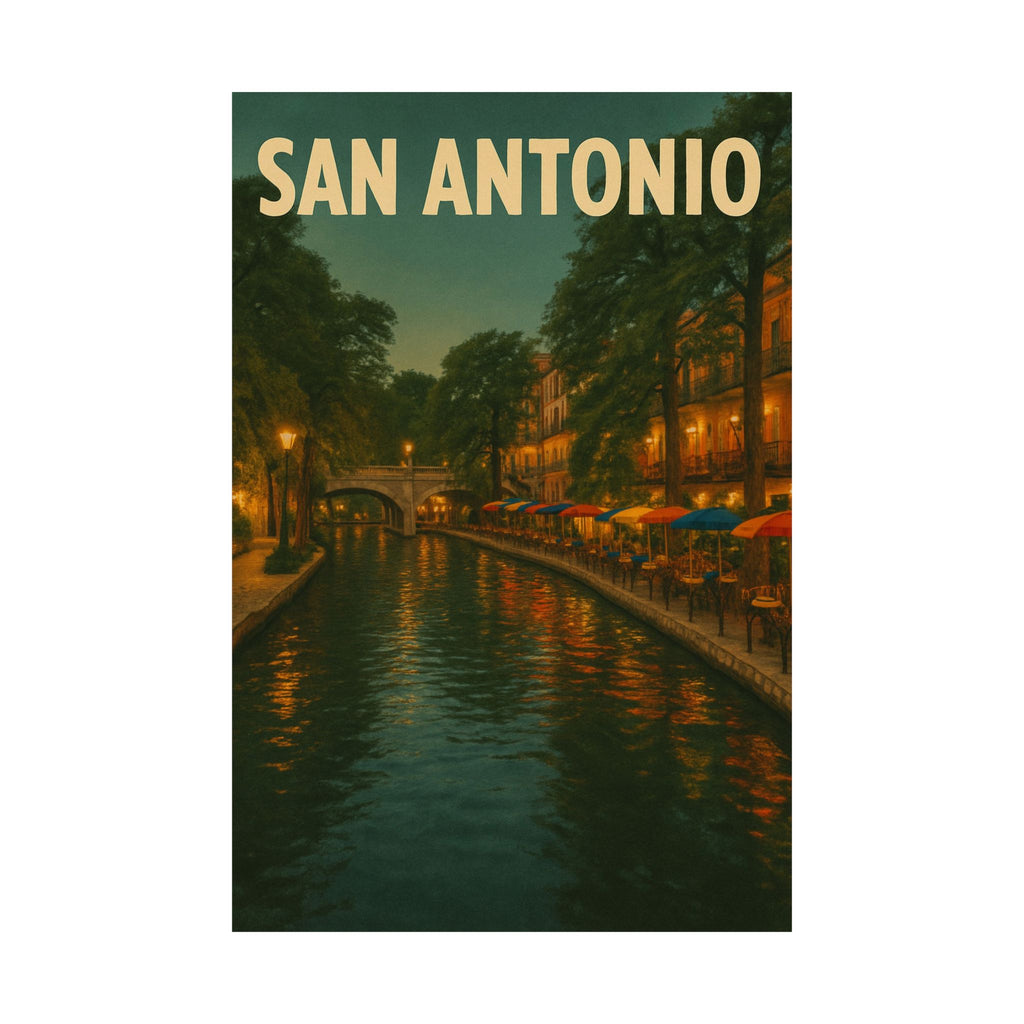 Cityscape Print - San Antonio Riverwalk