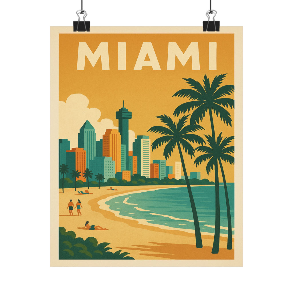 Cityscape Print - Miami Florida