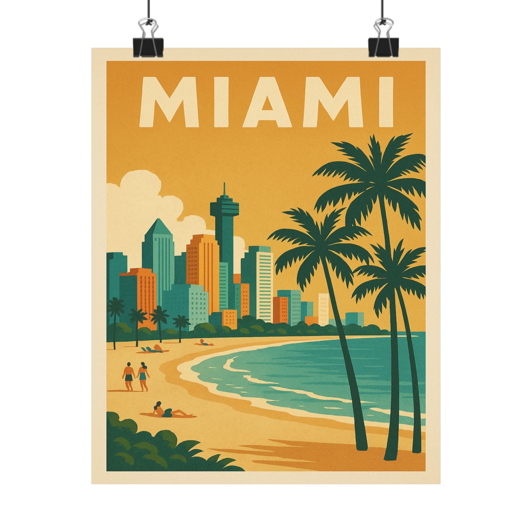 Cityscape Print - Miami Florida