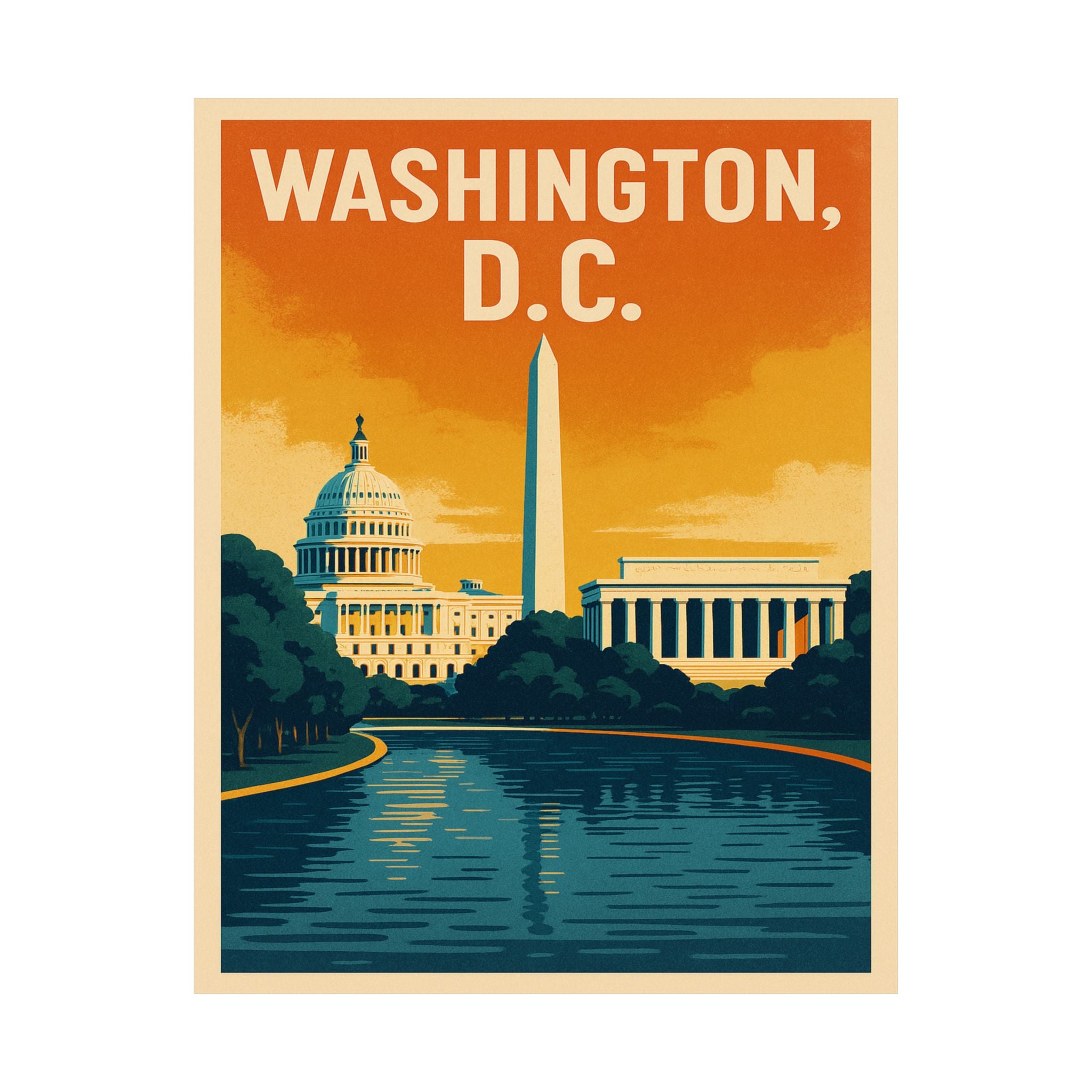 Cityscape Print - Washington DC