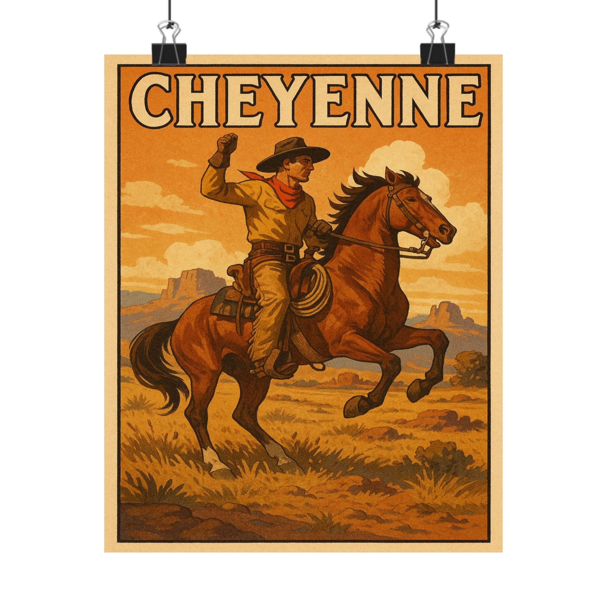 Cityscape Print - Cheyenne
