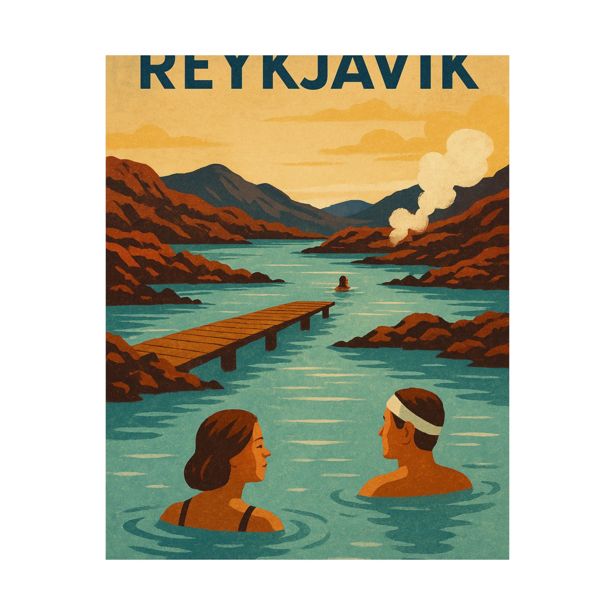 Cityscape Print - Reykjavik