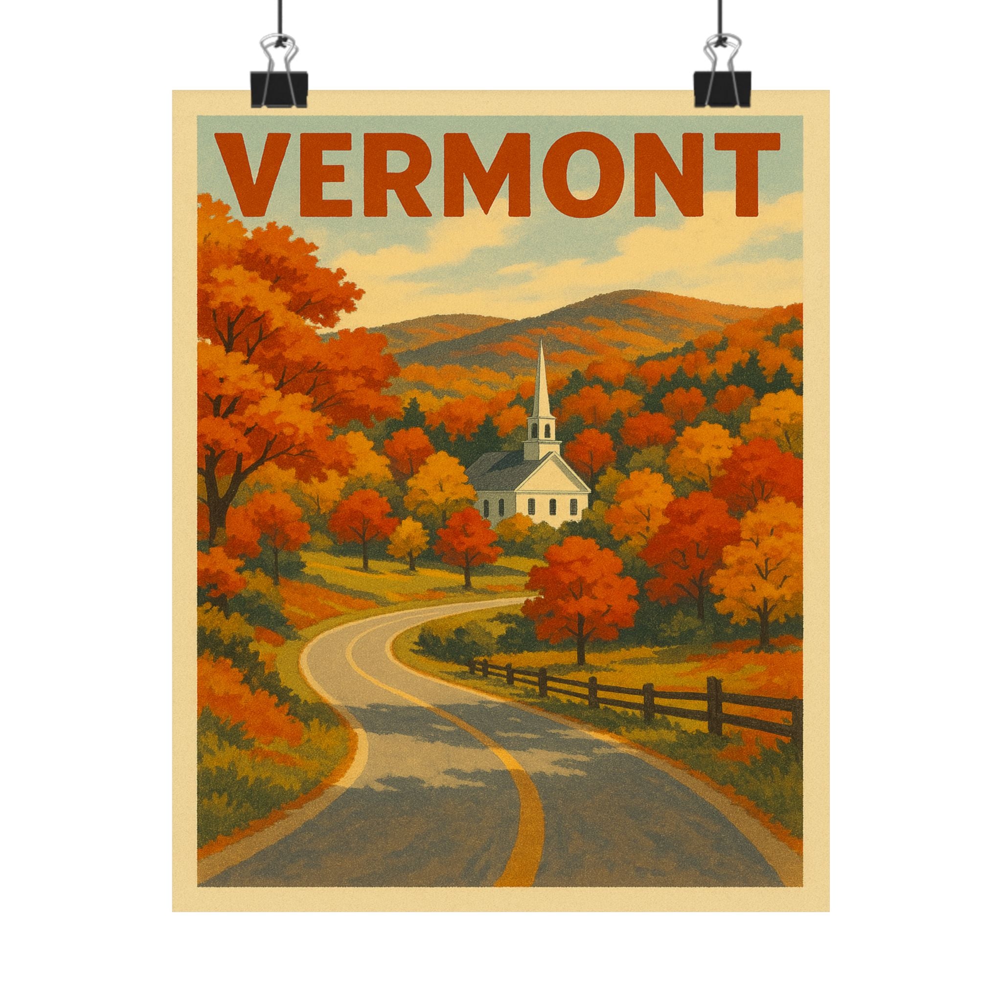 Cityscape Print - Vermont