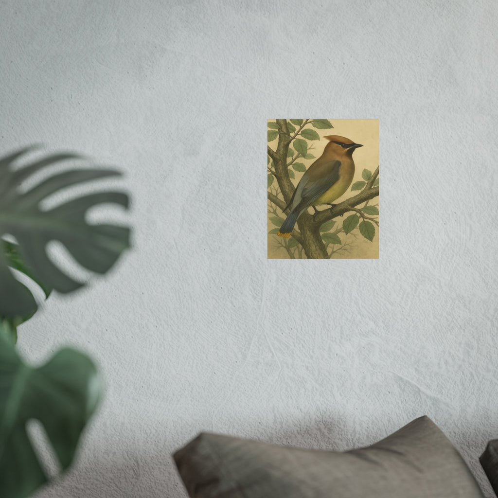 Wildlife Print - Cedar Waxwing