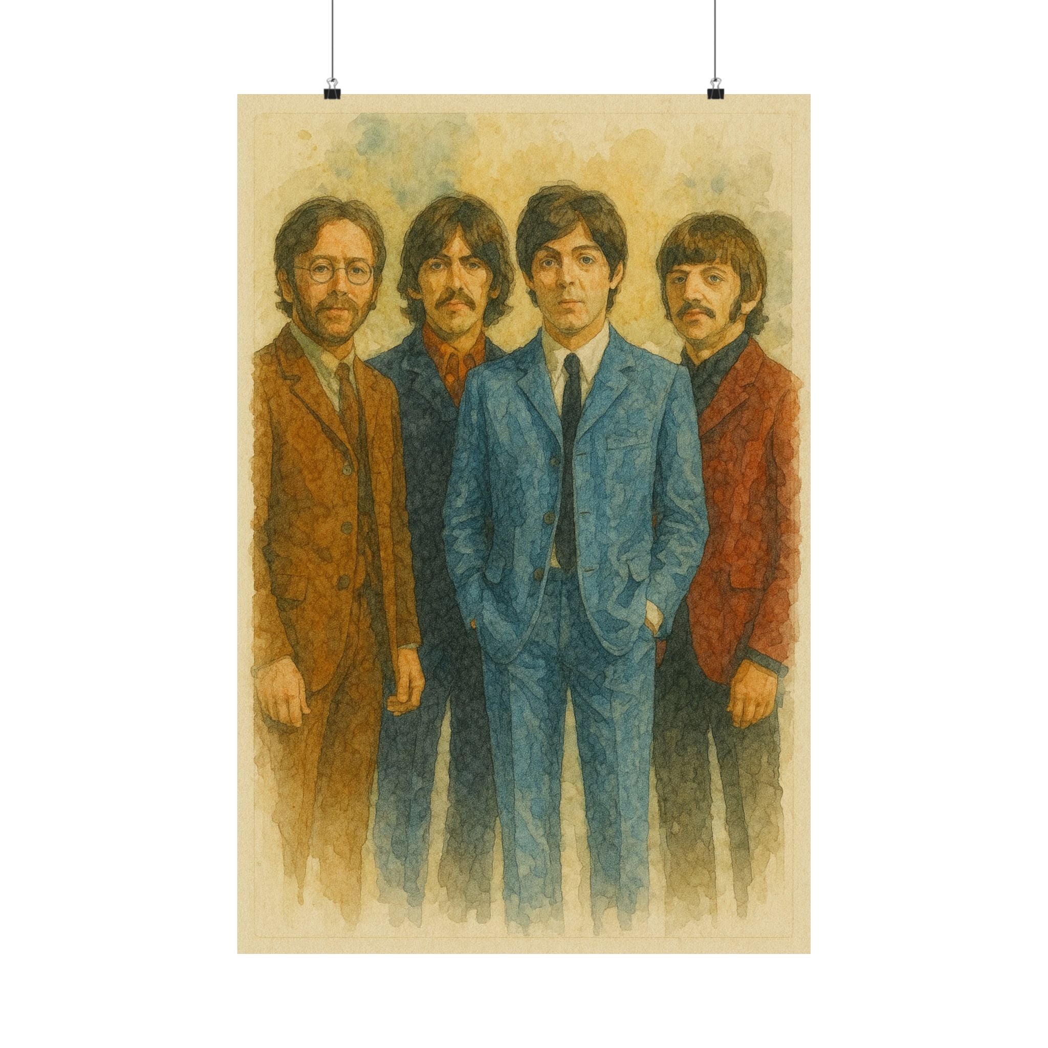 Famous Prints - Beatles Watercolor