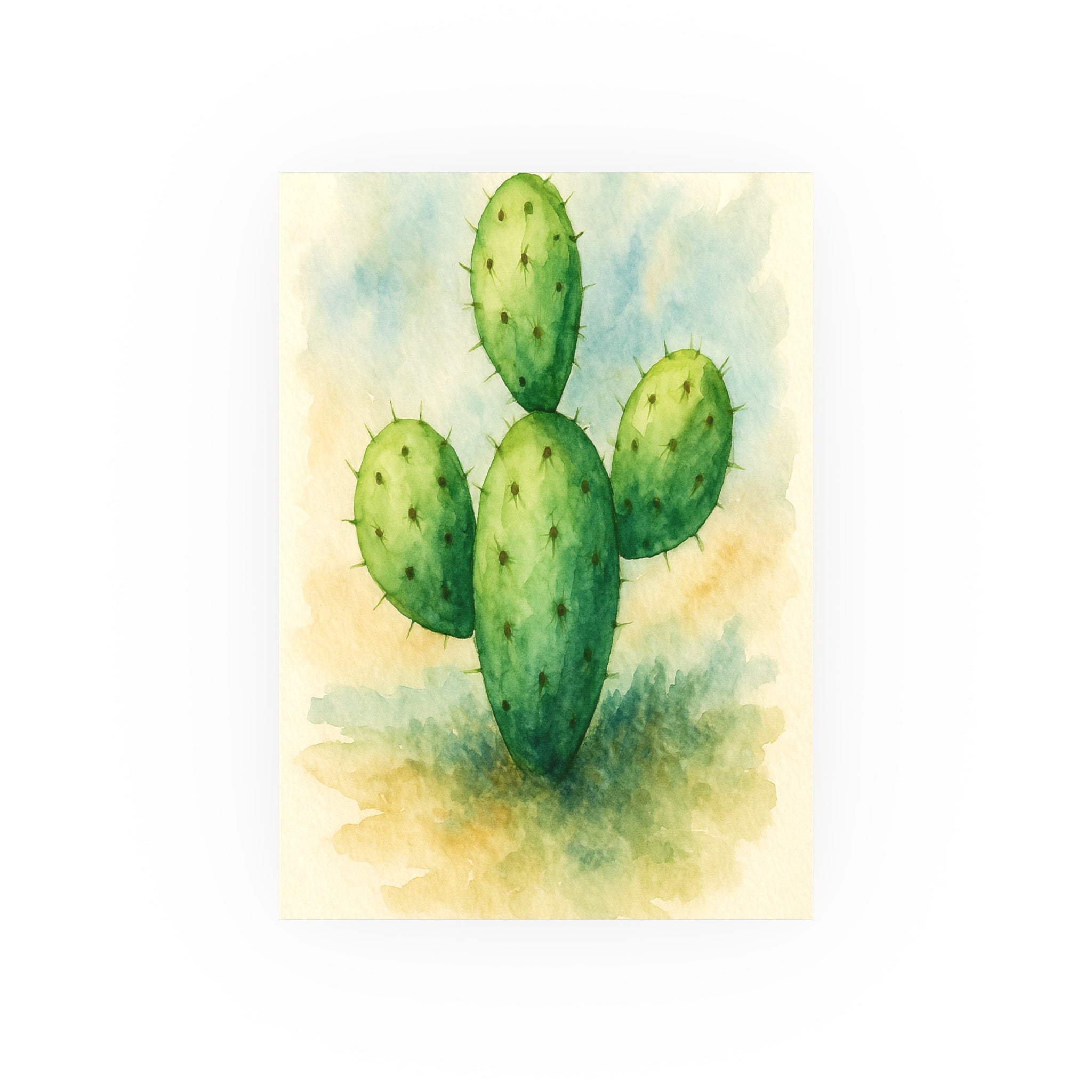 Nature Print - Watercolor Cactus