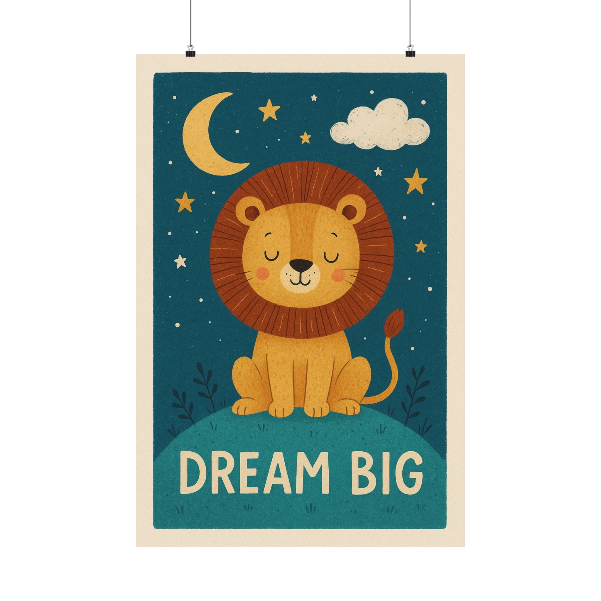 Children's Print - Dream Big Lion