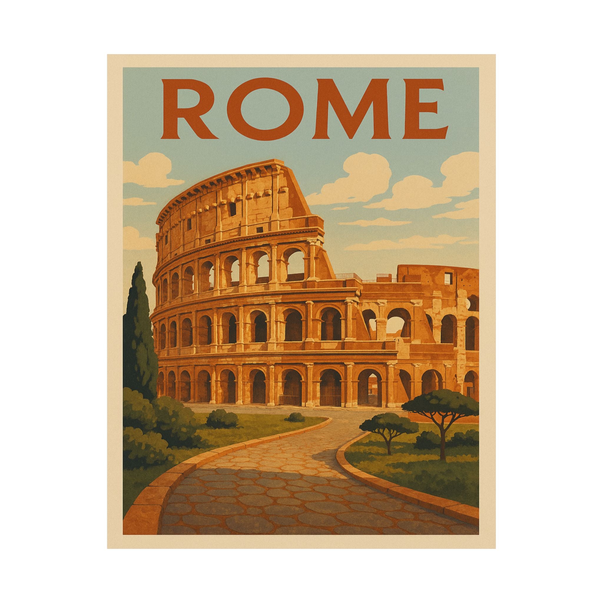 Cityscape Print - Rome