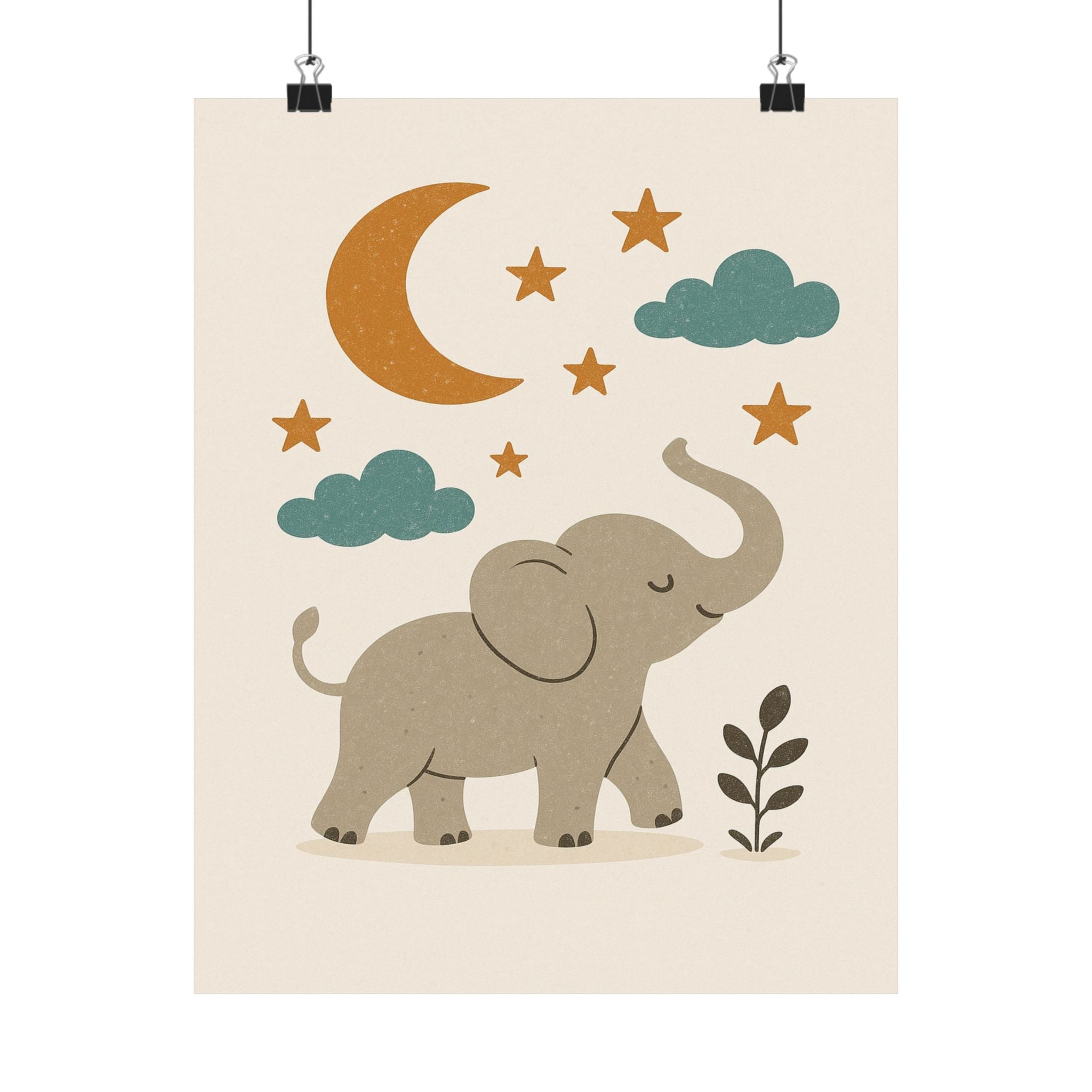 Children's Print - Playful Elephant