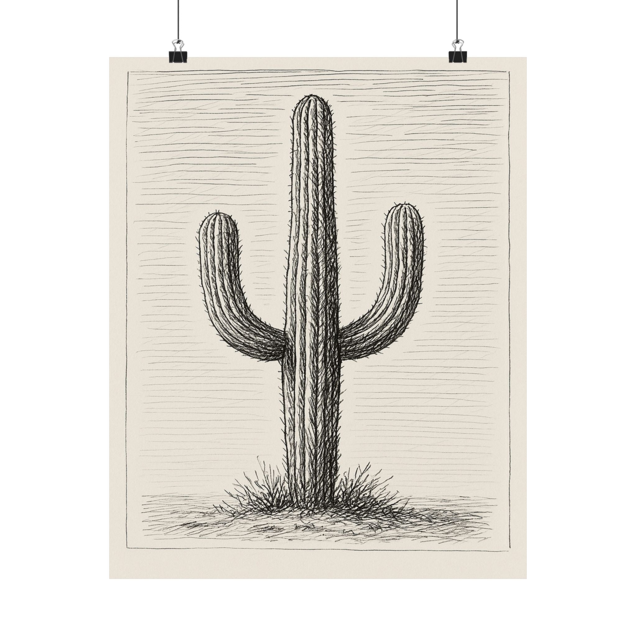 Nature Print - Cactus Sketch