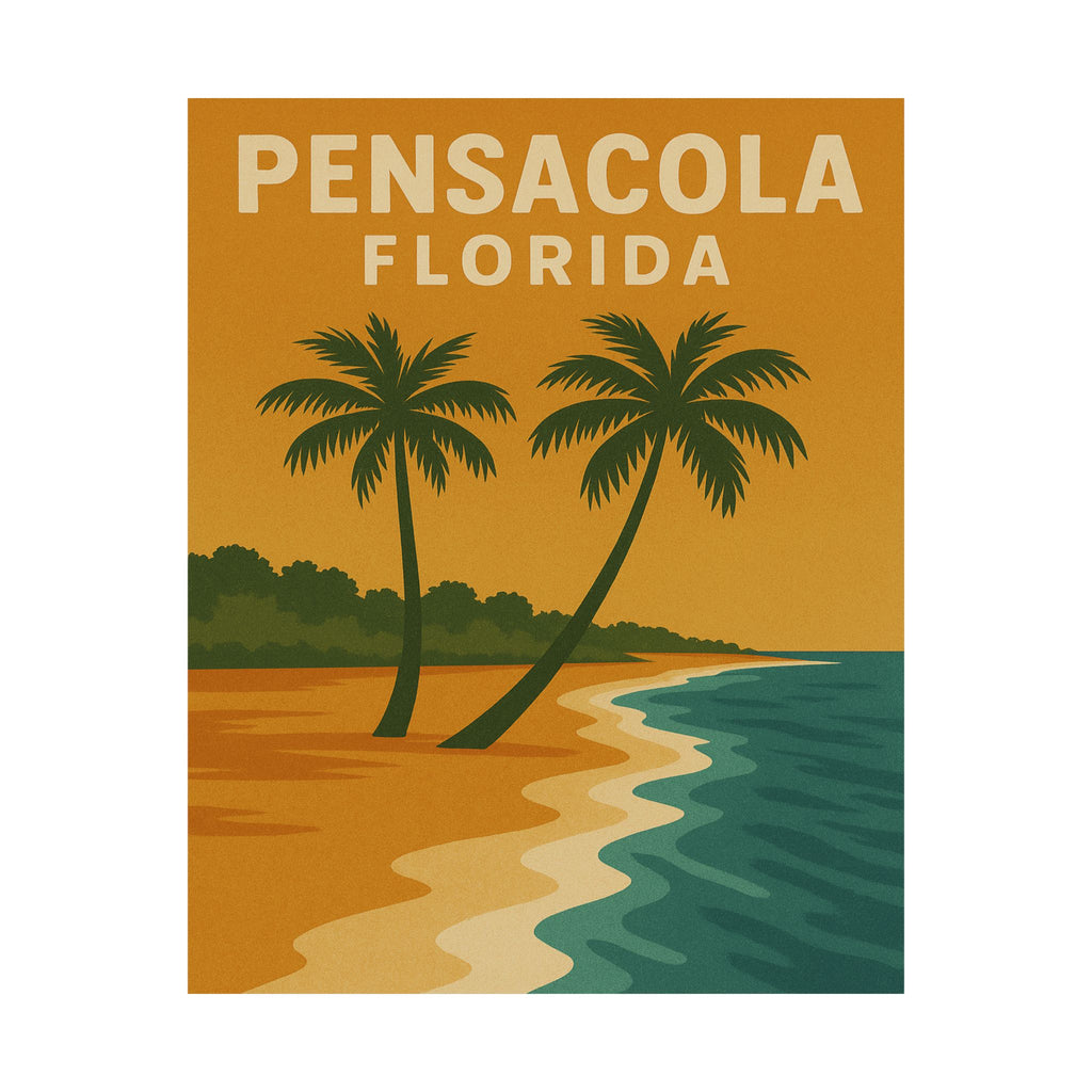 Cityscape Print - Pensacola Florida