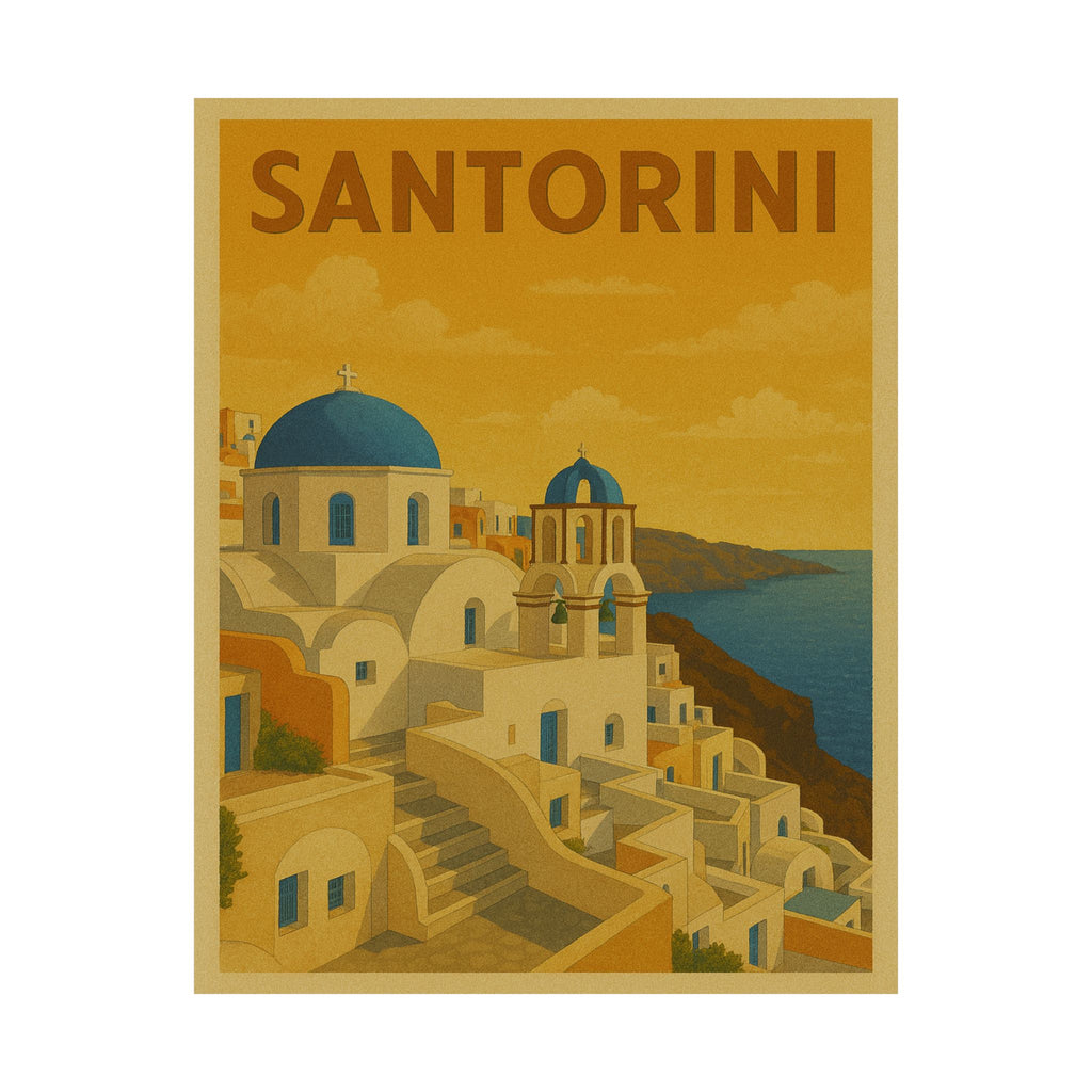 Cityscape Print - Santorini